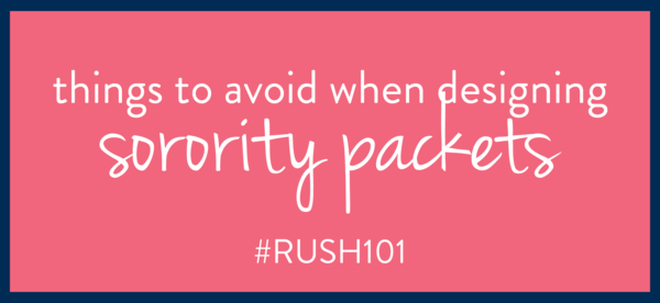 Things to Avoid When Creating Your Sorority Packets + Sorority Resume