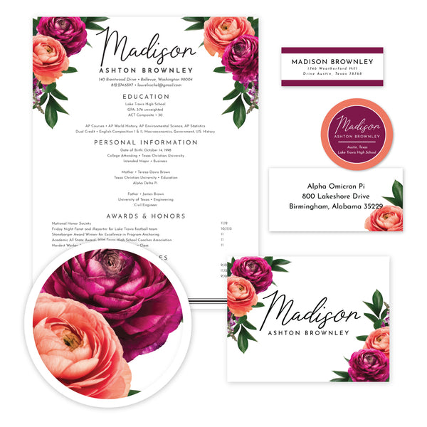 Petals Sorority Packet