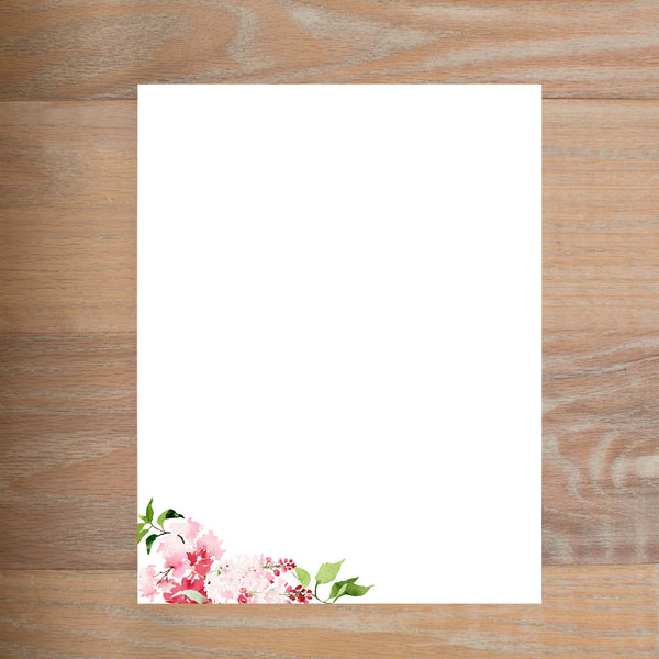 Pink Blossoms letterhead version 3