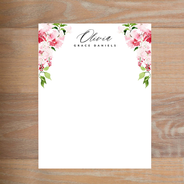 Pink Blossoms letterhead version 2