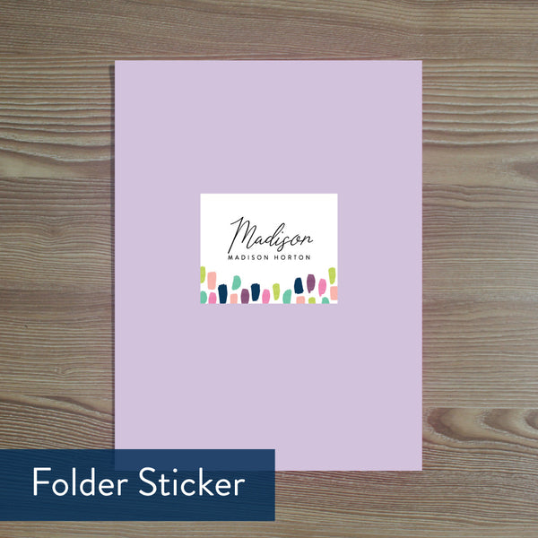 Paint Strokes folder sticker