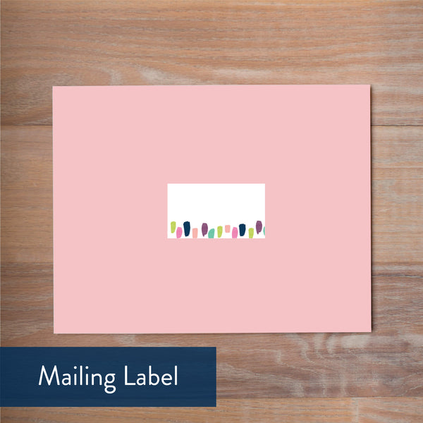 Paint Strokes mailing label