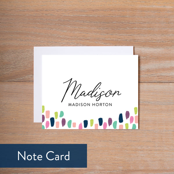 Paint Strokes note card