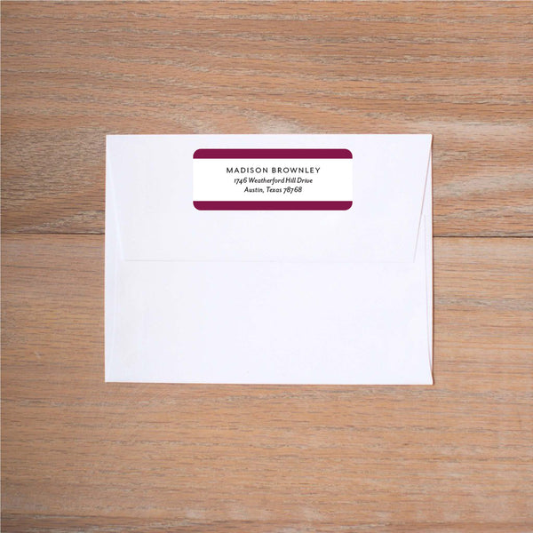 Petals Return (Home) Address Labels