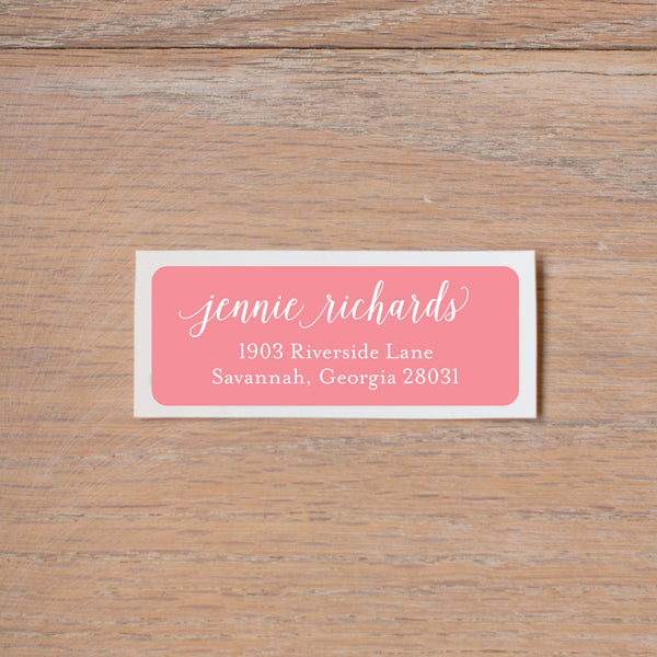 Duo Tone return (home) address label