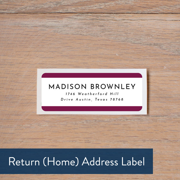 Petals return address label