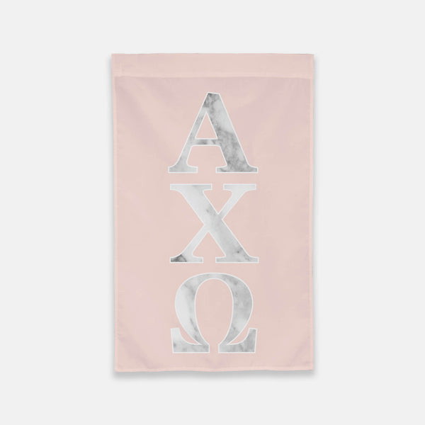 Alpha Chi Omega Vertical Greek Letter Flag