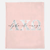 Alpha Chi Omega Marble & Blush Sorority Blanket