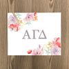 Alpha Gamma Delta Geometric Bouquet Art Print