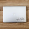 Alpha Phi Clear Marble & Script Die Cut Sticker