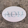 Alpha Omicron Pi Marble & Blush Greek Buttons