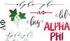 Alpha Phi Tattoo Set