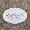 Alpha Phi Marble & Blush Greek Buttons
