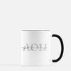 Alpha Omicron Pi Marble & Black Sorority Mug