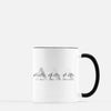 Delta Delta Delta Marble & Black Sorority Mug