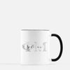 Phi Mu Marble & Black Sorority Mug