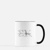 Sigma Kappa Marble & Black Sorority Mug