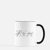 Zeta Tau Alpha Marble & Black Sorority Mug