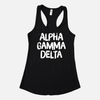 Alpha Gamma Delta Graphic Sorority Tank