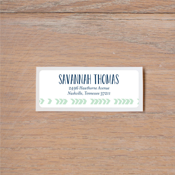 Boho Chic return (home) address label