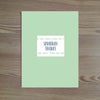 Boho Chic folder sticker shown in Green Tea & Night on Green Tea pocket folder
