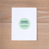 Boho Chic personal sticker shown in Green Tea & Night