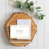 Boho Chic generic thank you cards in Chartreuse
