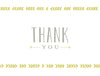 Boho Chic generic thank you cards in Chartreuse