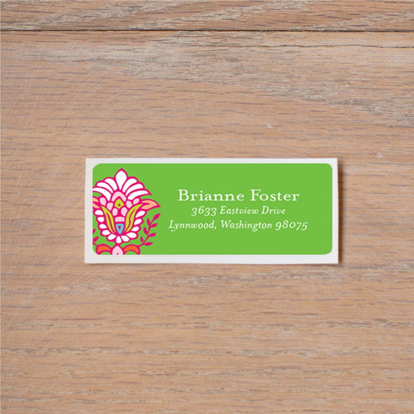 Bright Garden return (home) address label