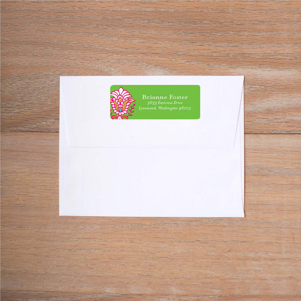 Bright Garden return (home) address label