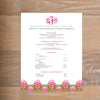 Bright Garden social resume letterhead with full formatting shown in Peony & Jungle