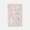 Chi Omega Vertical Greek Letter Flag