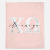 Chi Omega Marble & Blush Sorority Blanket