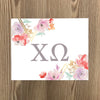 Chi Omega Delta Geometric Bouquet Art Print