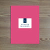 Chic Initial folder sticker shown in Night on Peony pocket folder