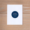 Confetti Stripes Personal Sticker shown in Night & Flamingo