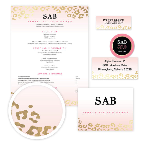Please note: This design features digitally printed faux foil to mimic the look of real gold foil; Real gold foil is not utilized.