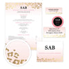 Please note: This design features digitally printed faux foil to mimic the look of real gold foil; Real gold foil is not utilized.
