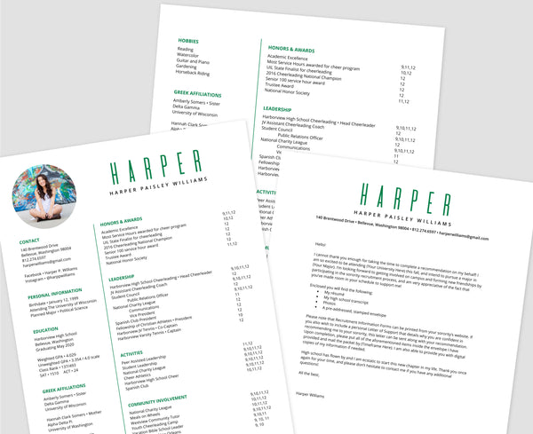 Big Name Kelly Green Word Templates
