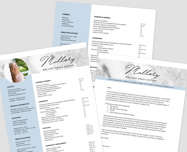 Marble Cloud Word Templates