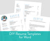 Big Name Bluebell Word Templates