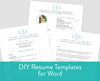 Lattice Monogram Microsoft Word Resume Templates