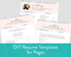 Marble Blush Pages for Mac Resume Templates