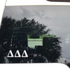 Delta Delta Delta White Greek Letter Vinyl Decal