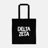 Delta Zeta Black and White Greek Tote