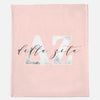 Delta Zeta Marble & Blush Sorority Blanket