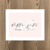Delta Zeta Marble and Blush Art Print