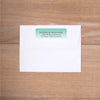 Fresh Paisley Return (Home) Address Label shown in Sea Glass