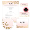 Please note: This design features digitally printed faux foil to mimic the look of real gold foil; Real gold foil is not utilized.