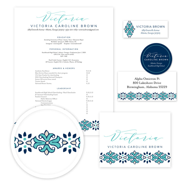 Tile Border Sorority Packet